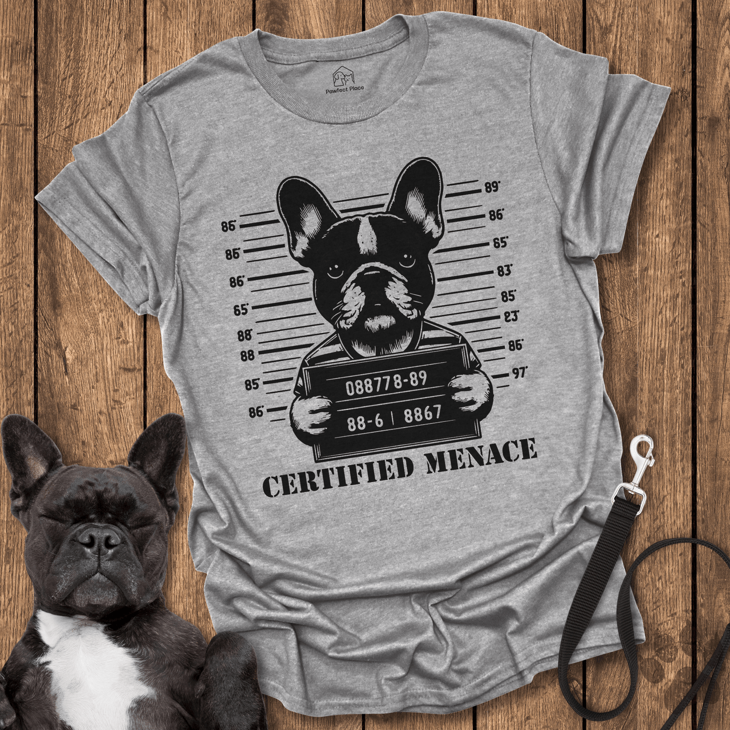 Certified Menace - Dog Shirt - PawfectPlace