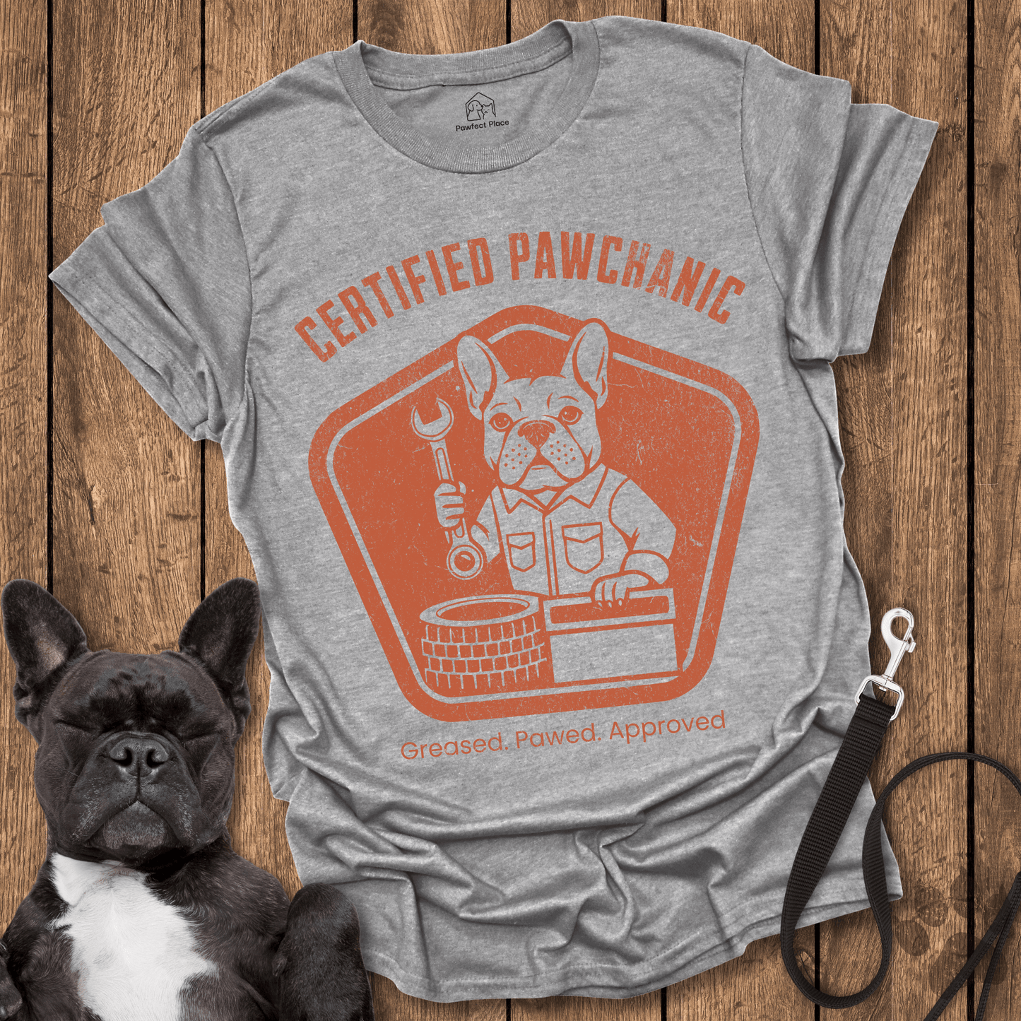 Certified Pawchanic, Greased Pawed Approved - Dog Shirt - PawfectPlace