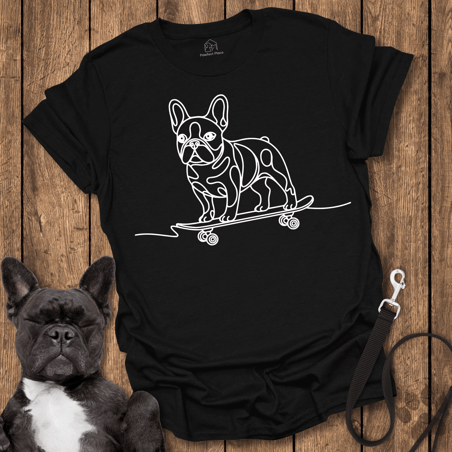 Frenchie Kick Push - Dog Shirt - PawfectPlace