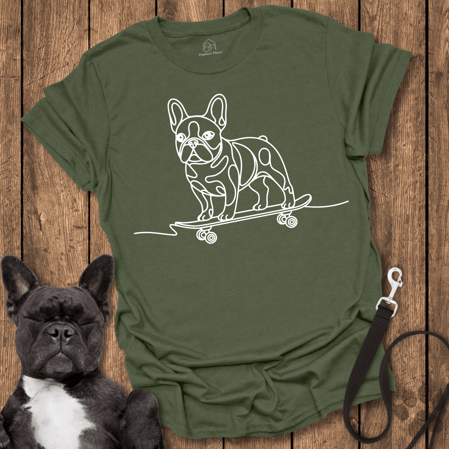 Frenchie Kick Push - Dog Shirt - PawfectPlace