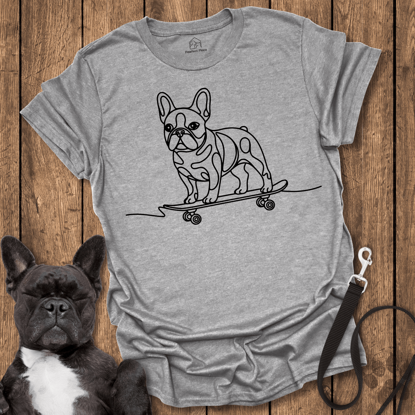 Frenchie Kick Push - Dog Shirt - PawfectPlace