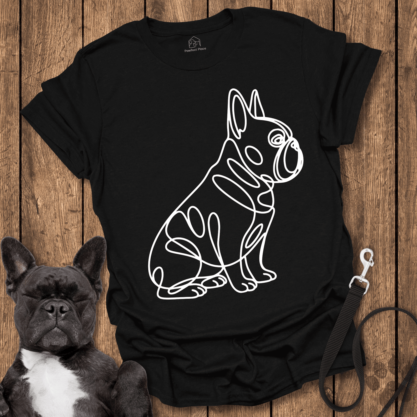 Frenchie Side Sit - Dog Shirt - PawfectPlace