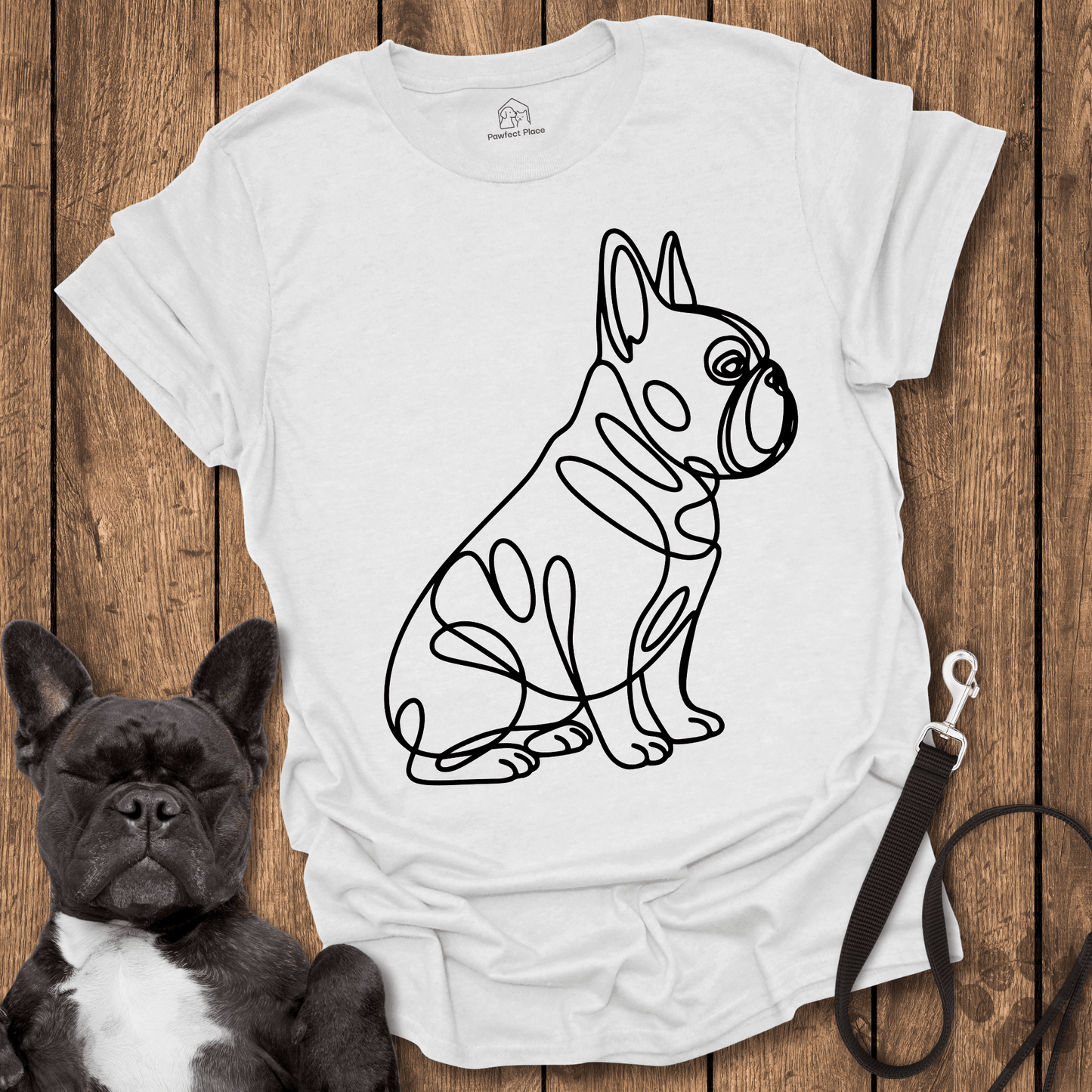 Frenchie Side Sit - Dog Shirt - PawfectPlace