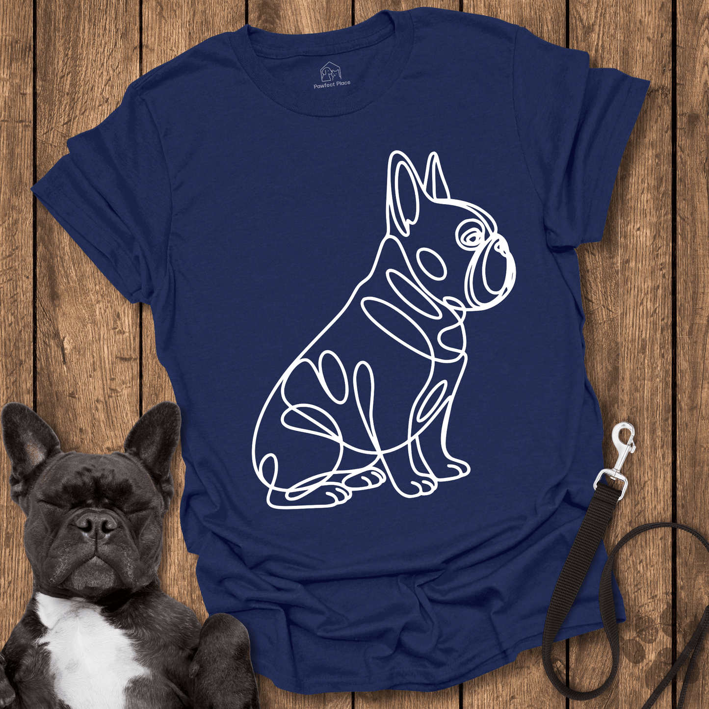 Frenchie Side Sit - Dog Shirt - PawfectPlace