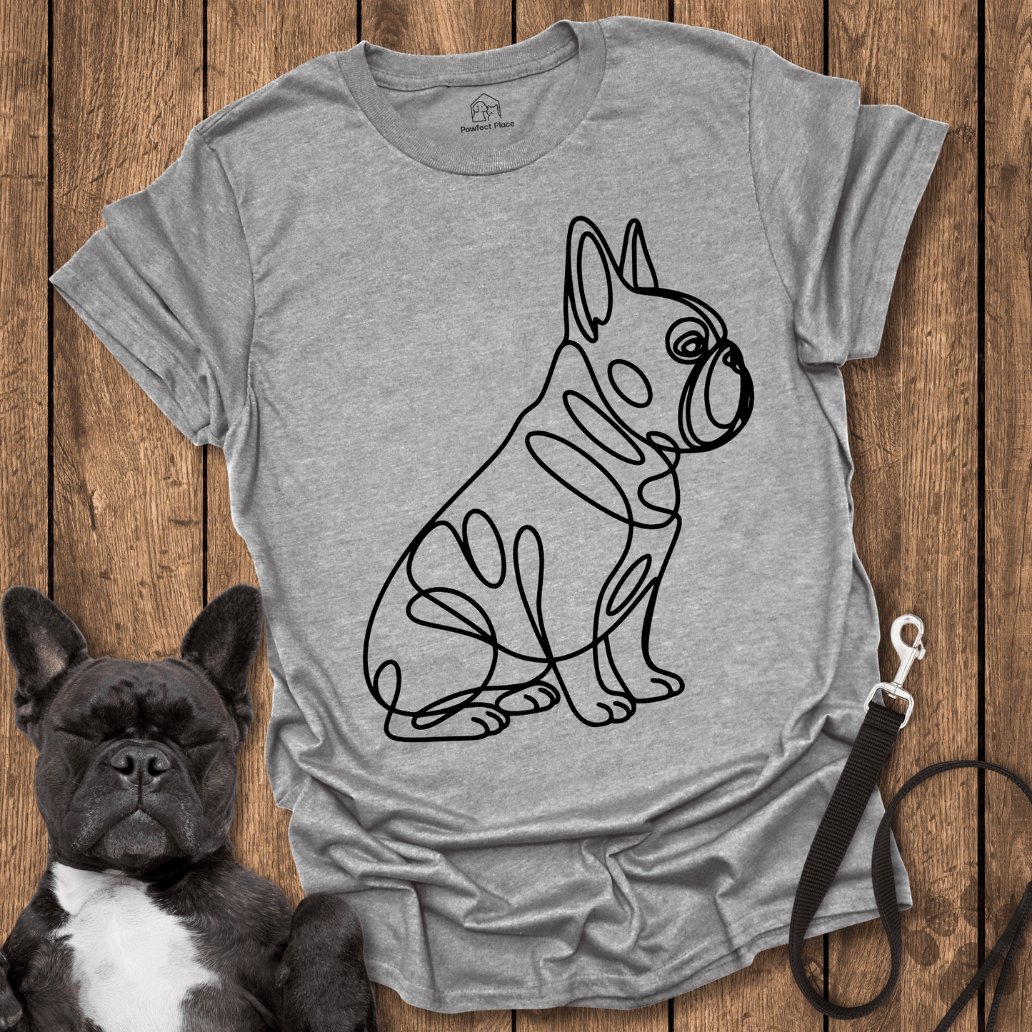Frenchie Side Sit - Dog Shirt - PawfectPlace