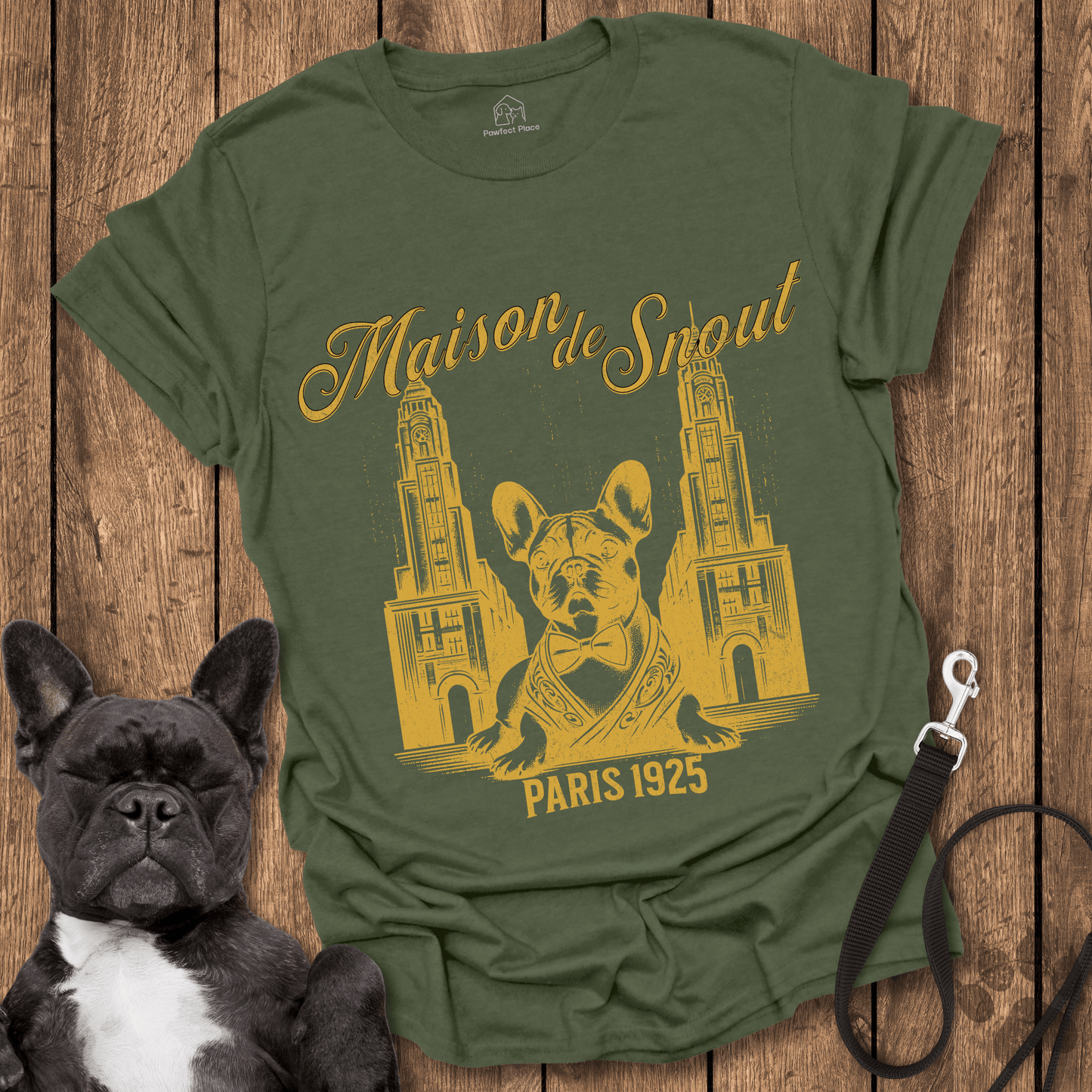 Maison De Snout, Frenchie Vintage Paris - Dog Shirt - PawfectPlace