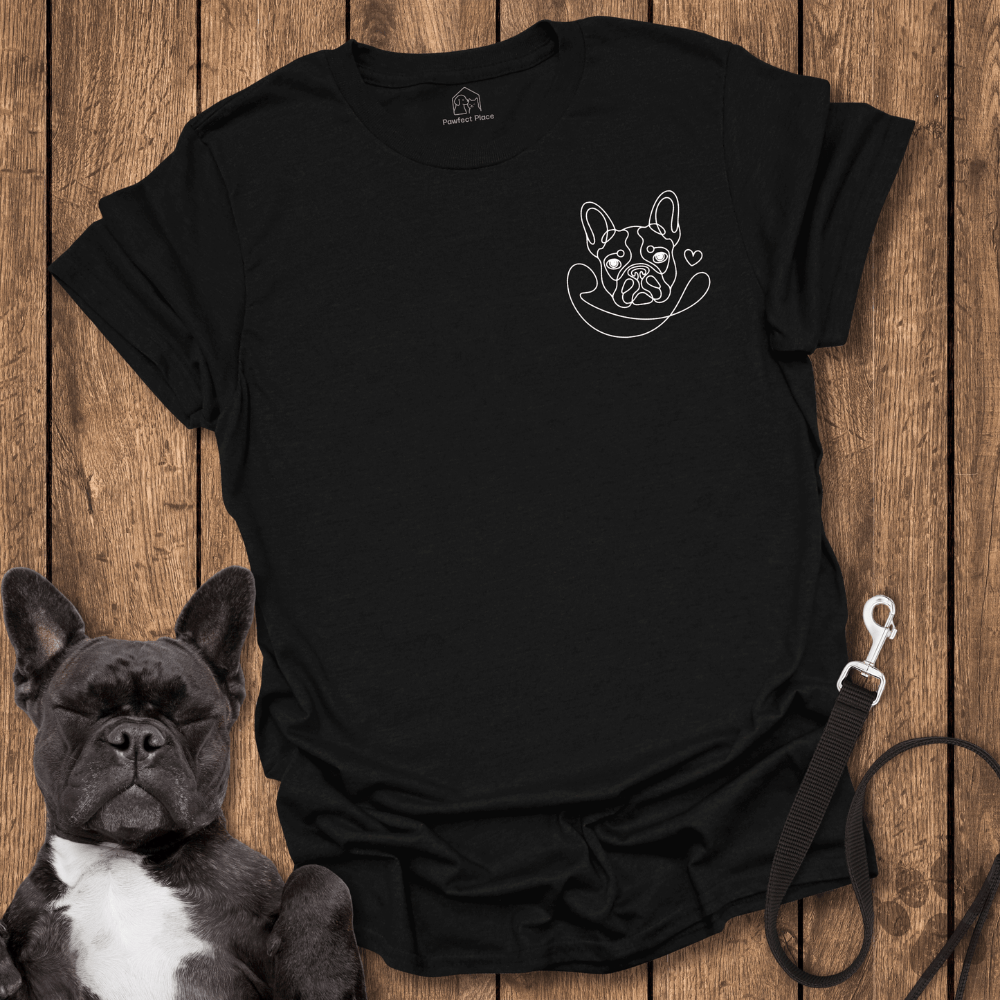 Pocket Heart Frenchie - Dog Shirt - PawfectPlace