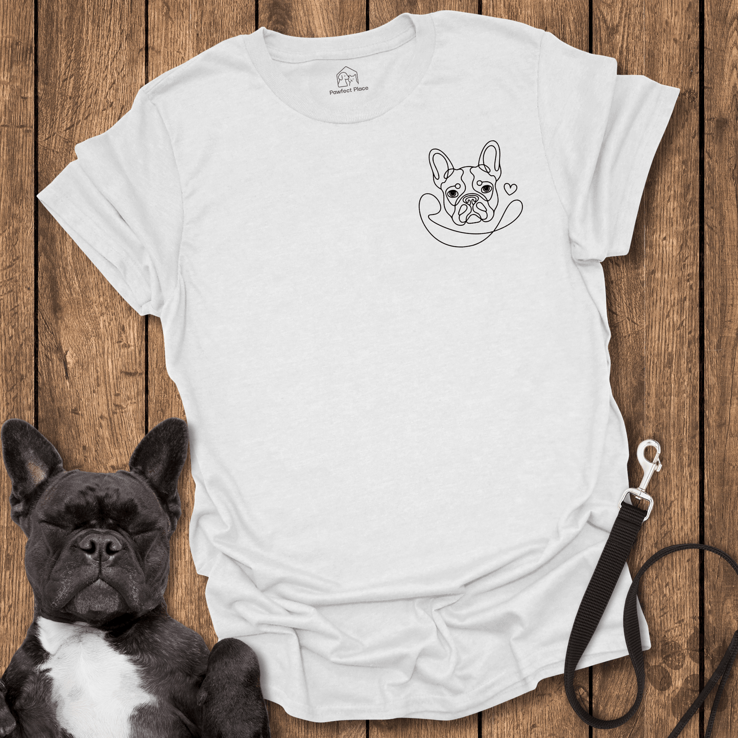 Pocket Heart Frenchie - Dog Shirt - PawfectPlace