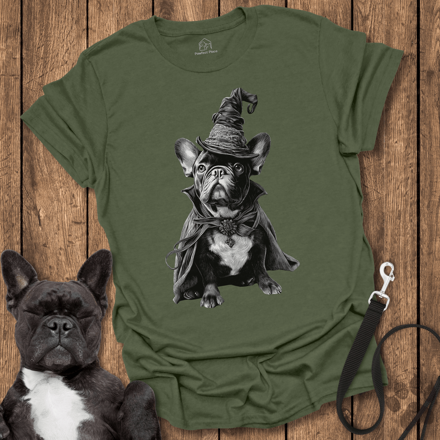 The Frenchie Wizard - Dog Shirt - PawfectPlace