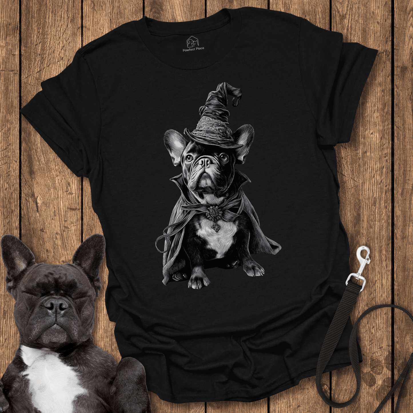 The Frenchie Wizard - Dog Shirt - PawfectPlace