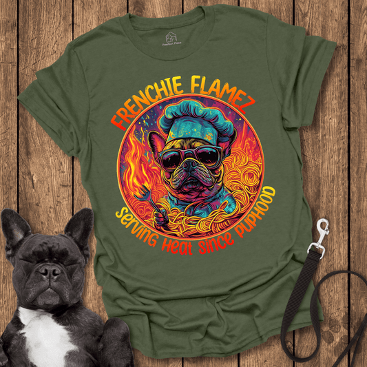 Chef Frenchie, Serving Heat Since Puphood - Dog Shirt - PawfectPlace