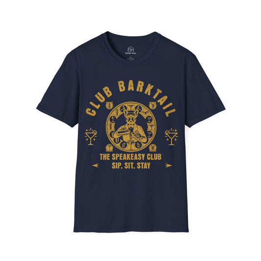 Club Barktail Speakeasy Bar, Sip Sit Stay - Dog Shirt - PawfectPlace