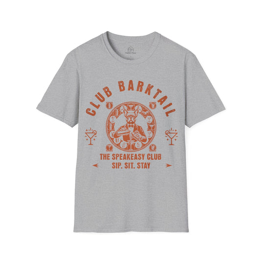 Club Barktail Speakeasy Bar, Sip Sit Stay - Dog Shirt - PawfectPlace