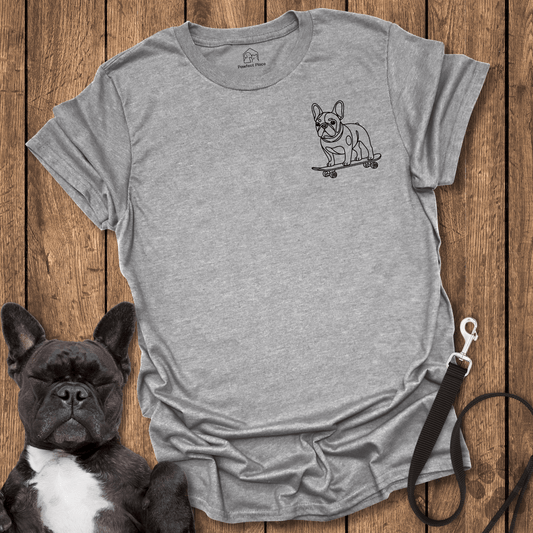 Frenchie Pocket Skateboarder - Dog Shirt - PawfectPlace