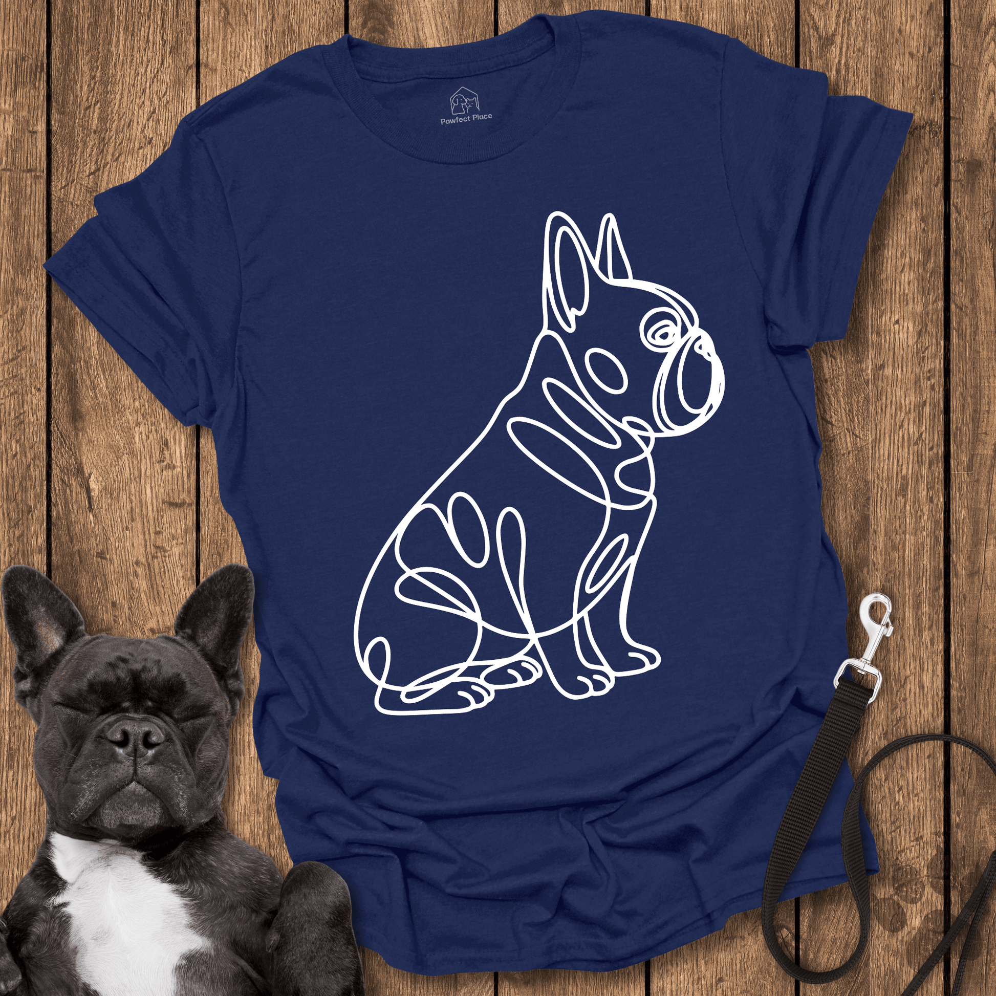 Frenchie Side Sit - Dog Shirt - PawfectPlace