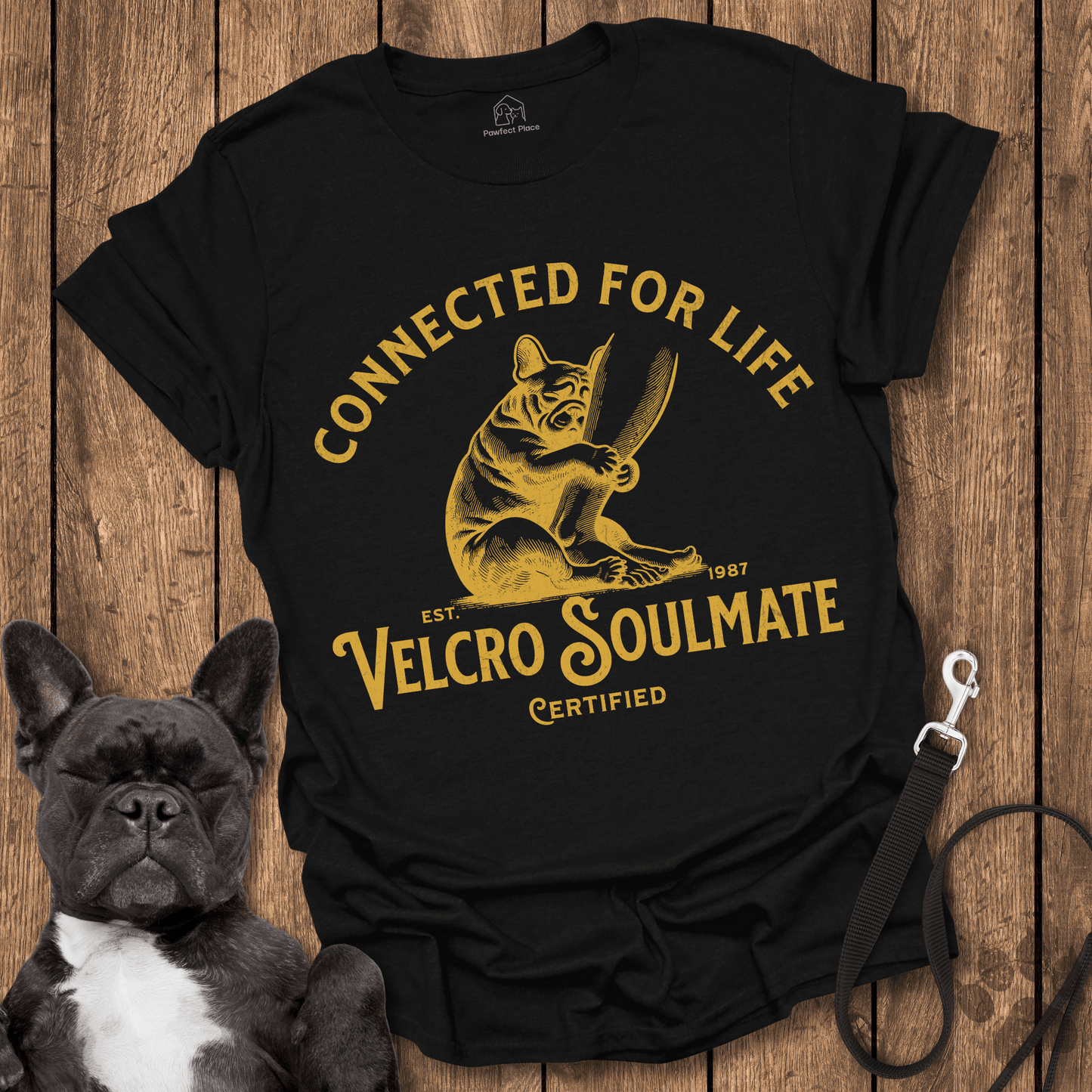 Frenchie, The Velcro Soulmate - Dog Shirt - PawfectPlace