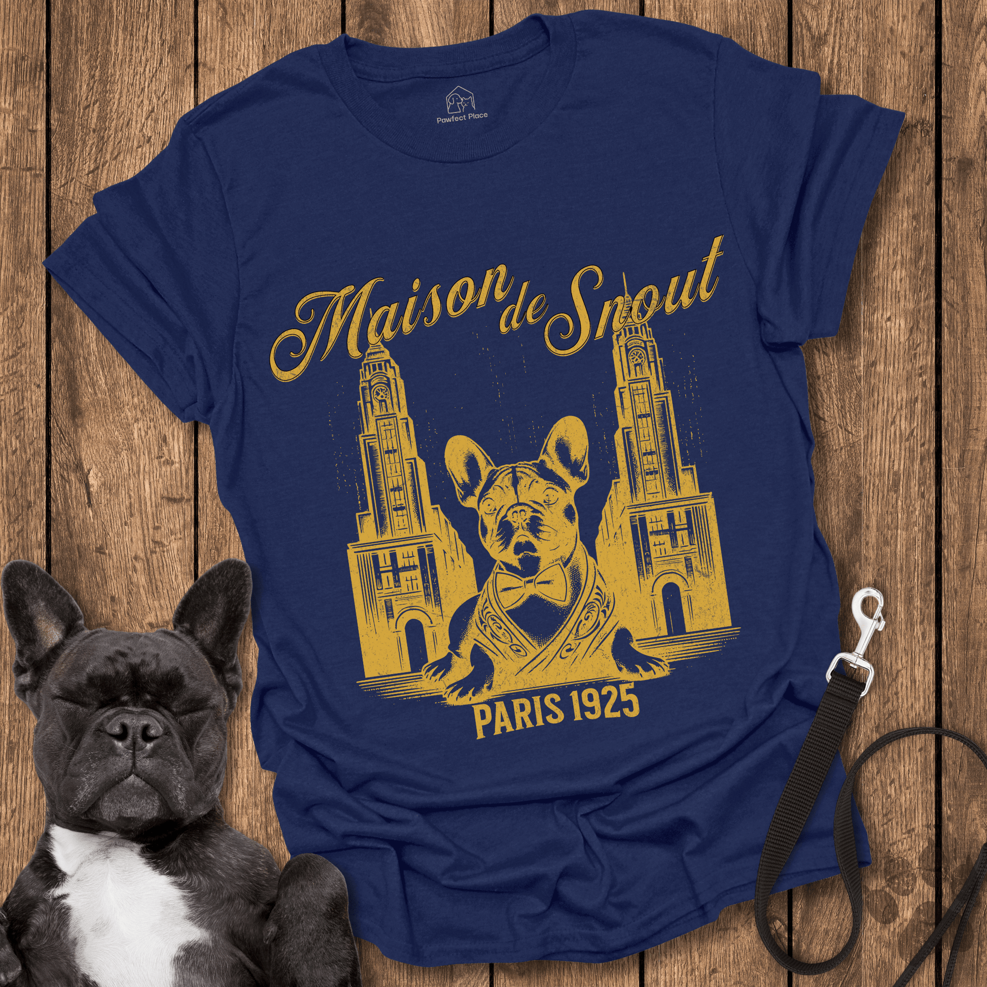Maison De Snout, Frenchie Vintage Paris - Dog Shirt - PawfectPlace