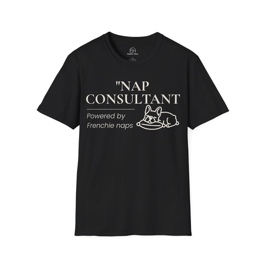 Nap Consultant, Powered By Frenchie Naps - Dog Shirt - PawfectPlace