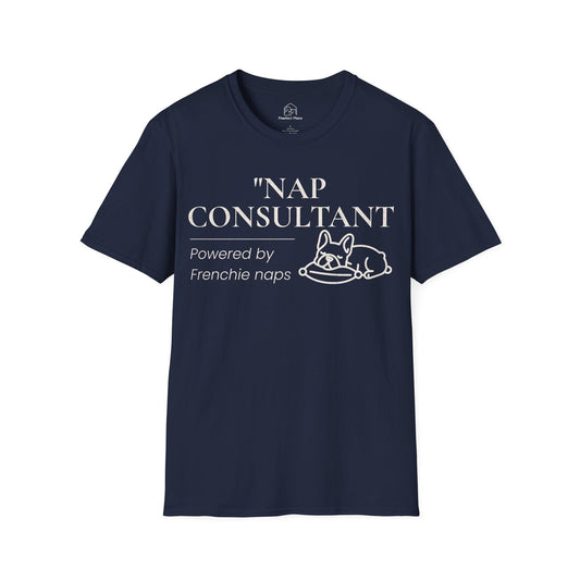 Nap Consultant, Powered By Frenchie Naps - Dog Shirt - PawfectPlace