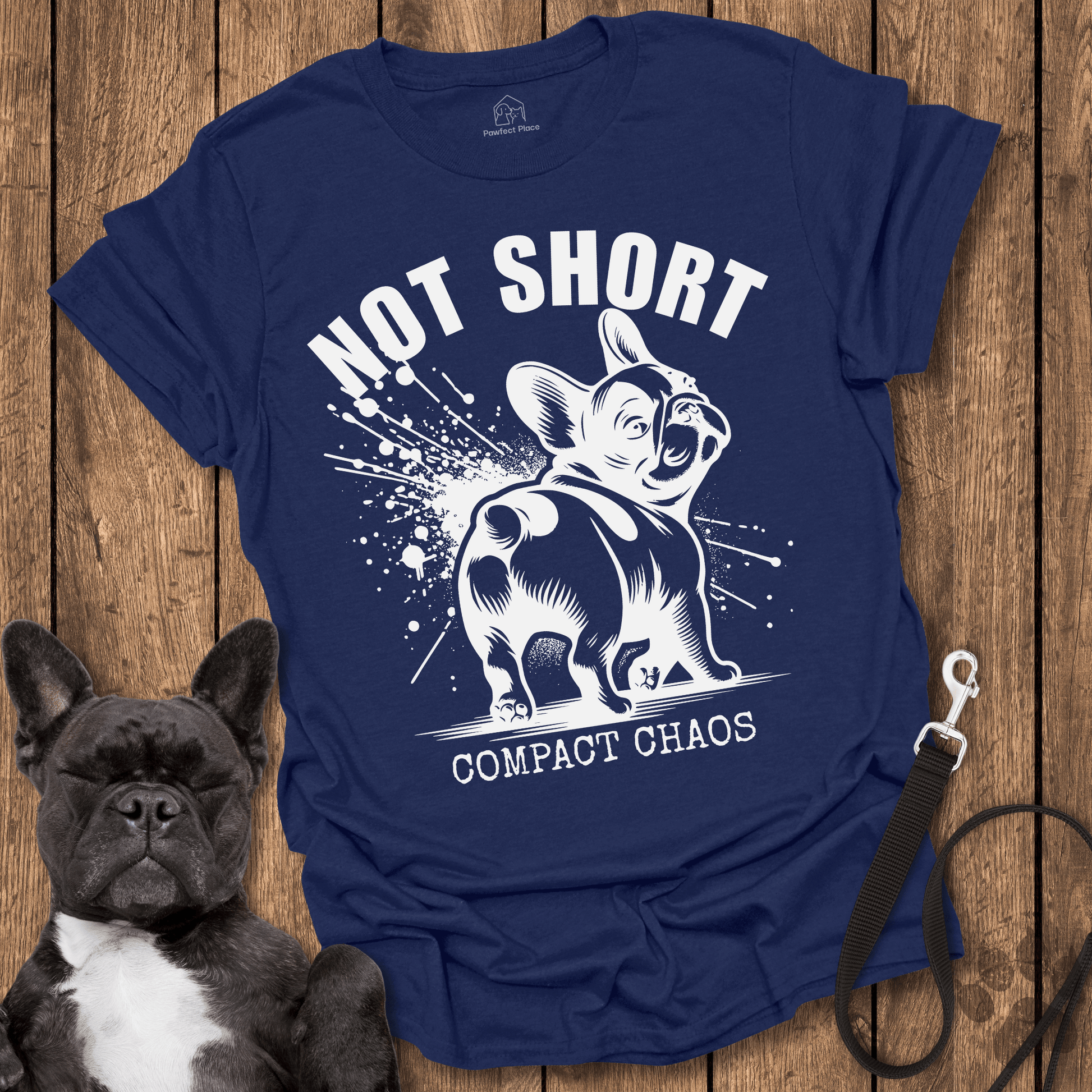 Not Short, Compact Chaos - Dog Shirt - PawfectPlace