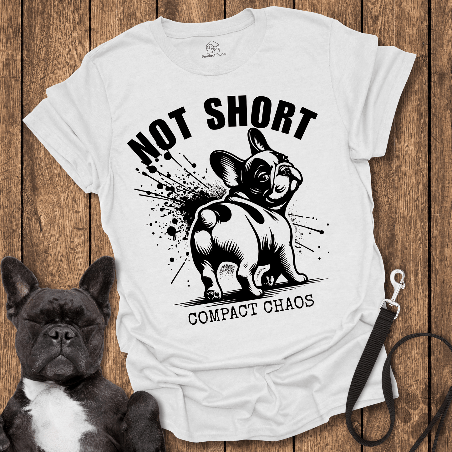 Not Short, Compact Chaos - Dog Shirt - PawfectPlace