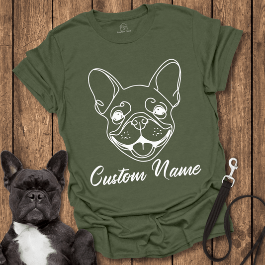 Personalize, Custom Frenchie Name - Dog Shirt - PawfectPlace