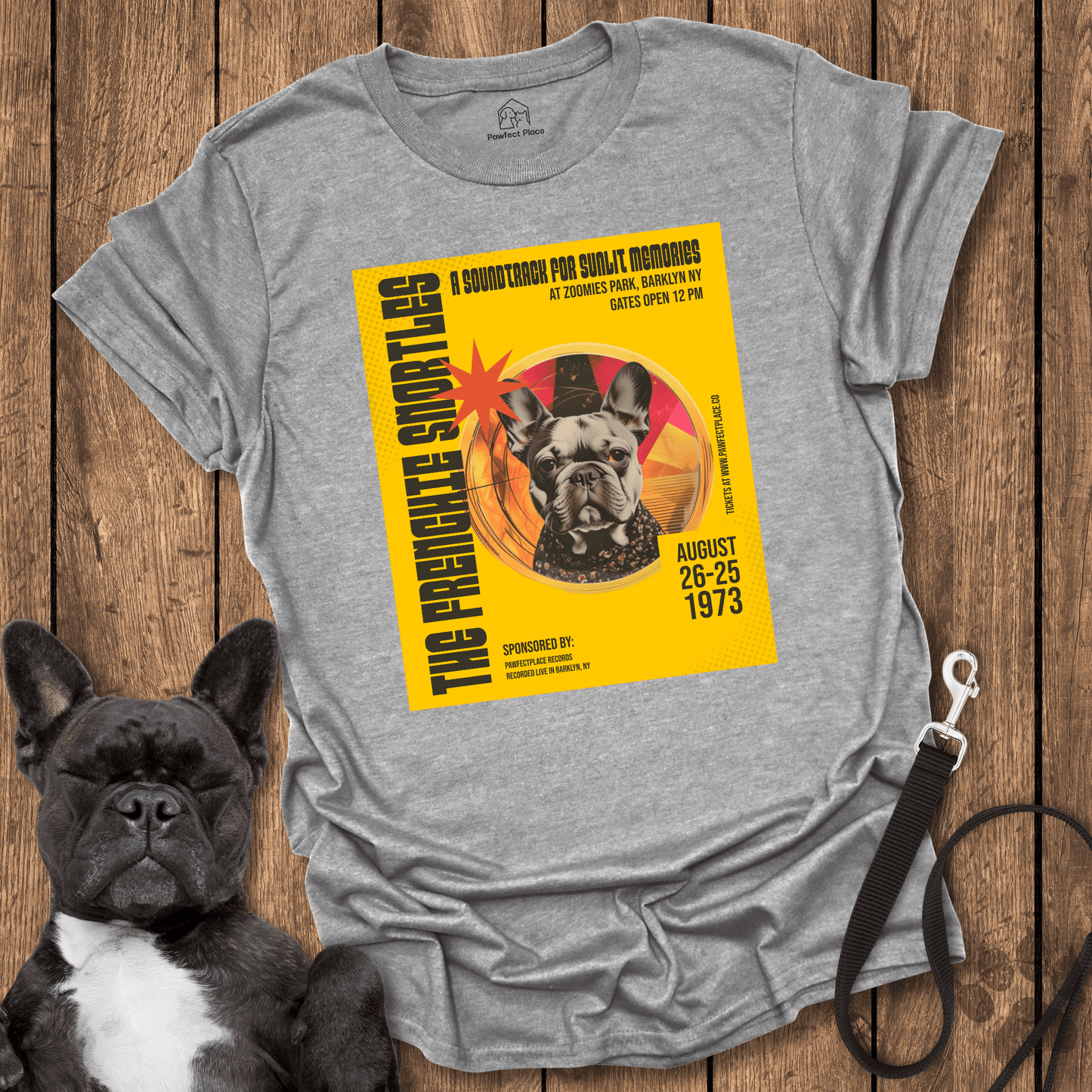 The Frenchie Snortles 1970's Music Poster - Dog Shirt - PawfectPlace