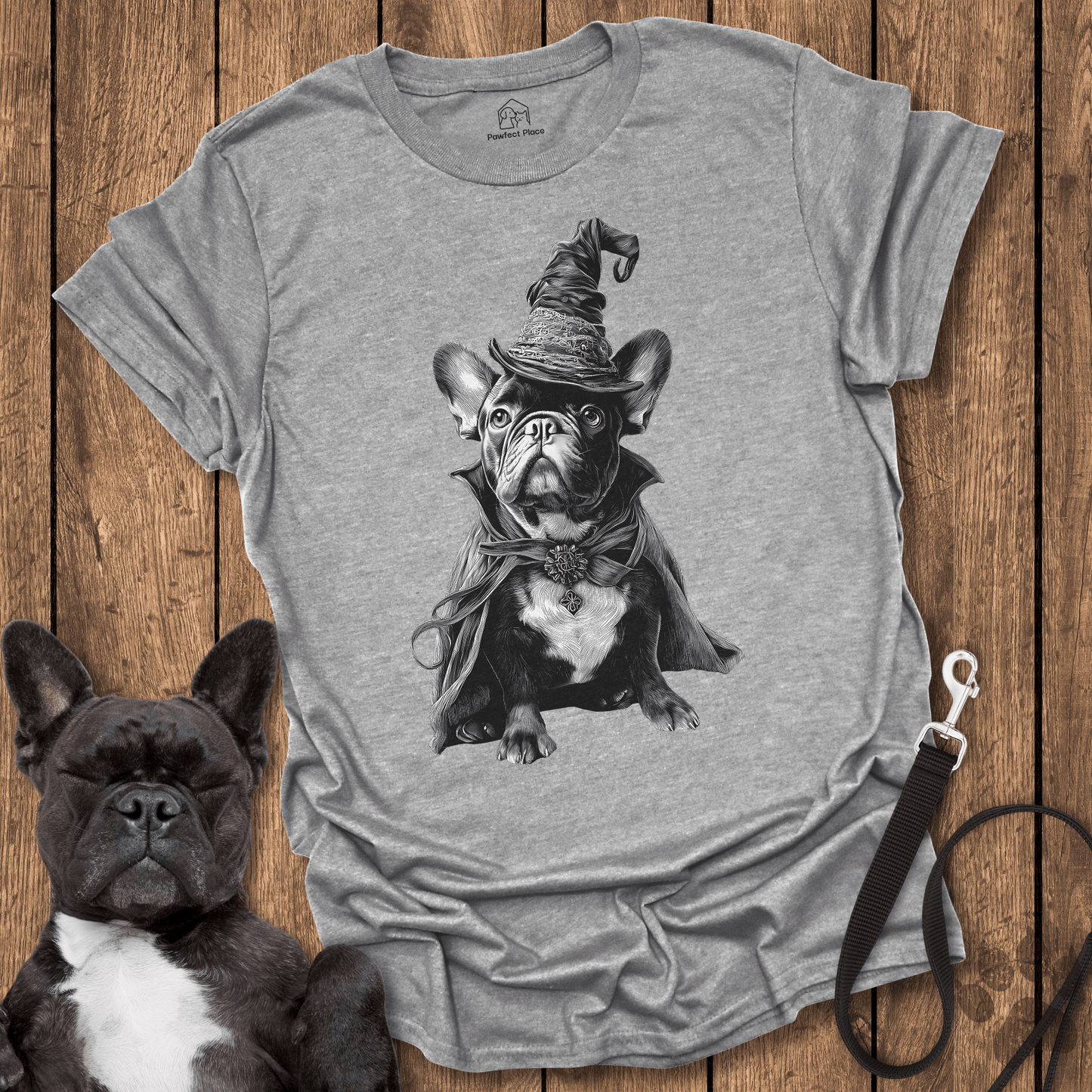 The Frenchie Wizard - Dog Shirt - PawfectPlace