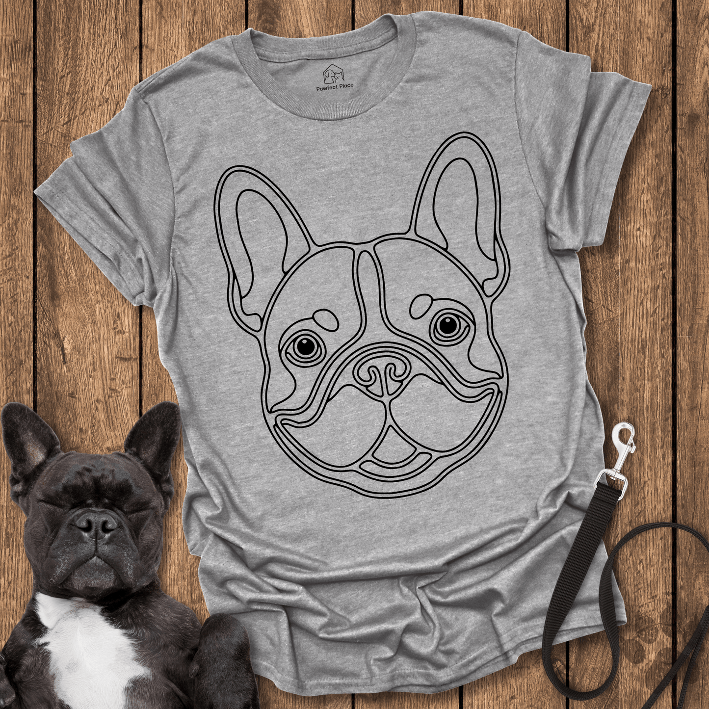 The Iconic Frenchie Snout - Dog Shirt - PawfectPlace
